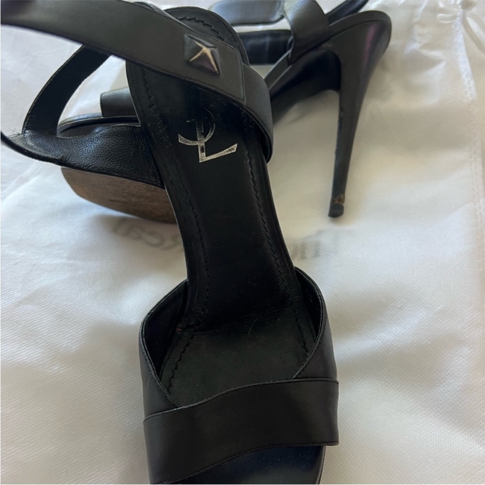 Yves Saint Laurent Black Platform Heels - Picture 3 of 5